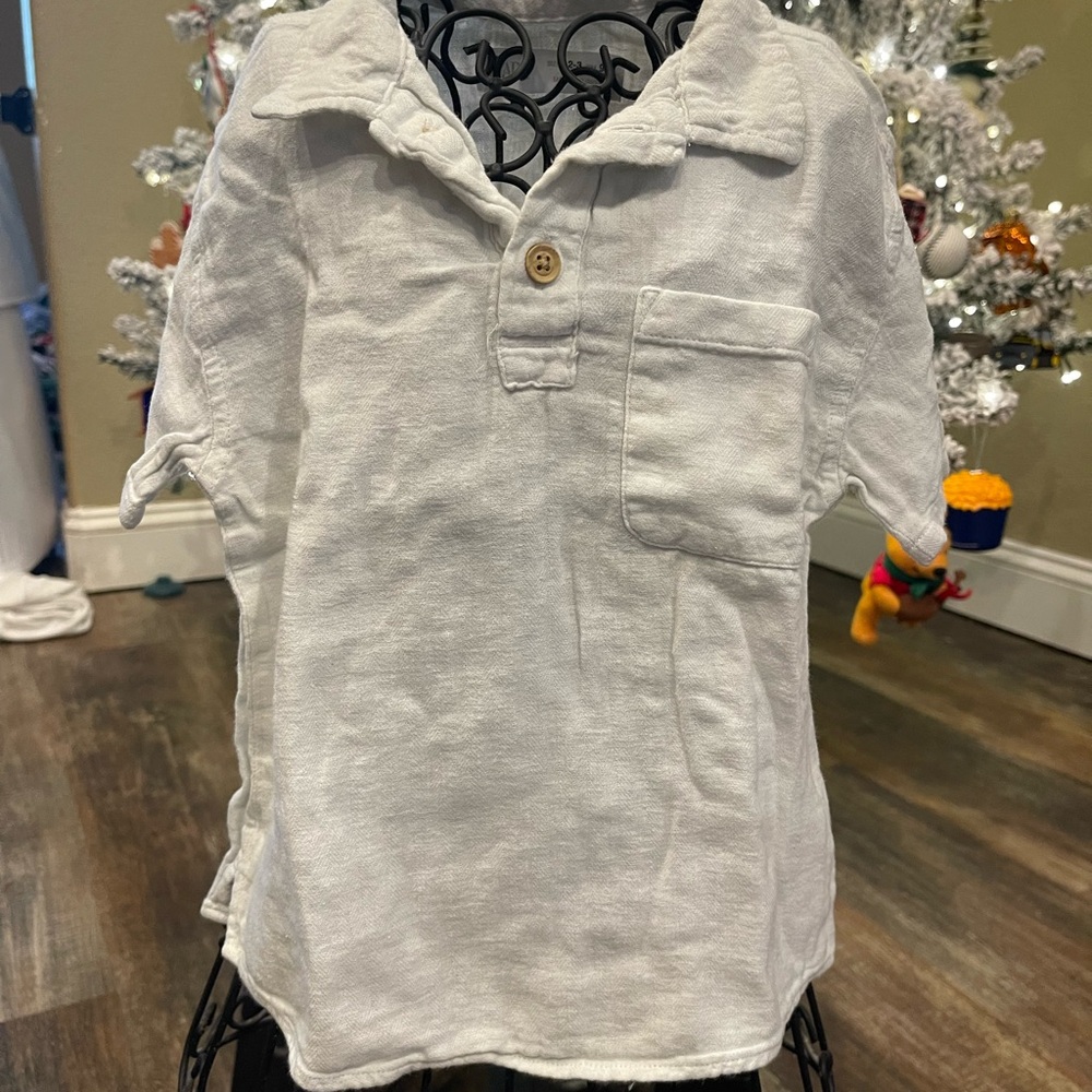 Zara Kids Cream Polo Shirt